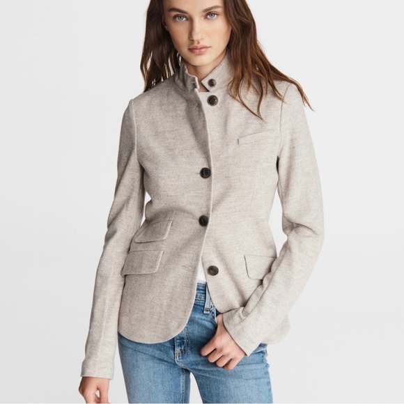 rag & bone Jackets & Blazers - Rag & Bone Slade wool blazer in oatmeal size 6